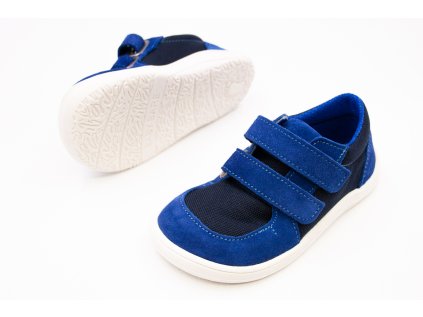 DETSKÉ BAREFOOT TENISKY BABY BARE SHOES FEBO SNEAKERS - NAVY BLUE