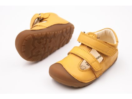 DETSKÉ BAREFOOT SANDÁLE BUNDGAARD PETIT SUMMER - YELLOW