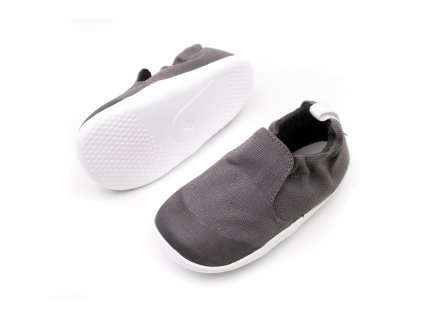 DETSKÉ BAREFOOT PLÁTENKY BOBUX XPLORER SCAMP - ORGANIC CHARCOAL