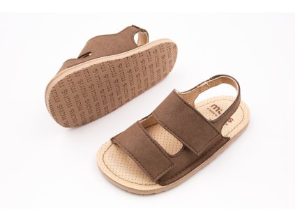 DETSKÉ BAREFOOT SANDÁLKY MURIS RIO - BARK BROWN