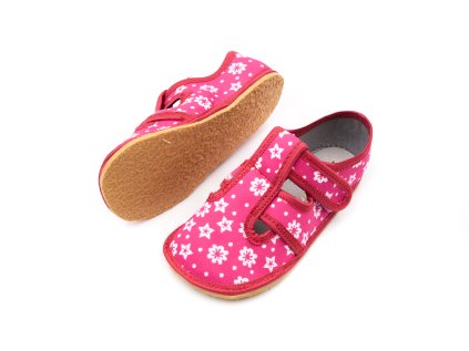 DETSKÉ BAREFOOT PAPUČE ANATOMIC FOOTWEAR - FLOWERS B