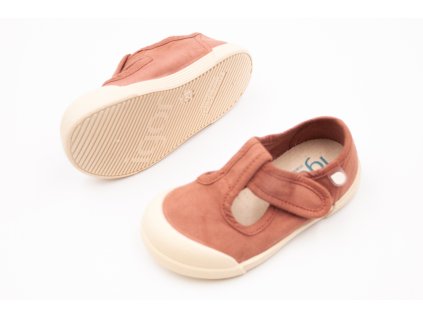 DETSKÉ BAREFOOT PLÁTENKY IGOR SHOES LONA - PEPITO TERRACOTA