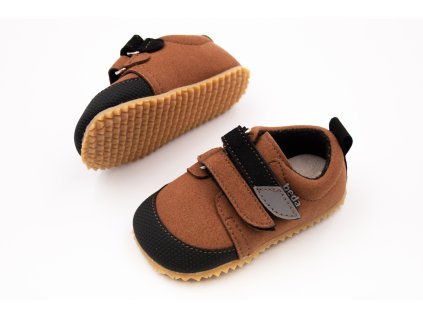 DETSKÉ BAREFOOT TOPÁNKY BEDA BABY - BEN HNEDÉ