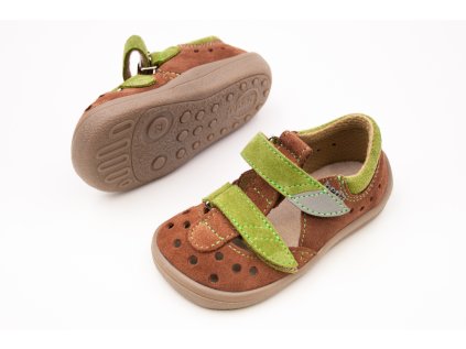 DETSKÉ BAREFOOT SANDÁLE BEDA - WOODY