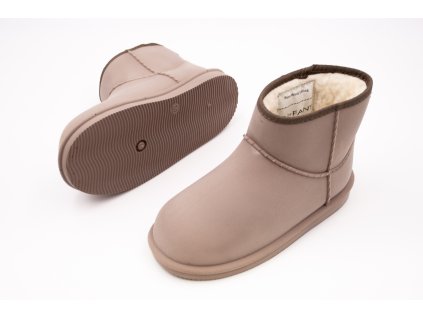 ZATEPLENÉ GUMÁKY ENFANT THERMO BOOTS BRUSHED ŠIRŠIE - PINE BARK