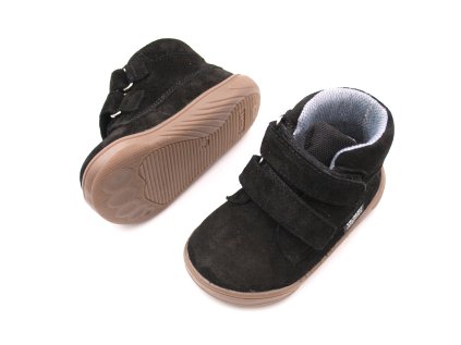 DETSKÉ BAREFOOT ČLENKOVÉ TOPÁNKY MIDO SHOES MODEL 62 - BLACK