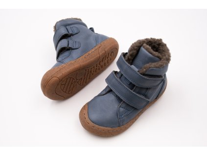 DETSKÉ BAREFOOT ZIMNÉ TOPÁNKY FRODDO MINNI WINTER - DENIM
