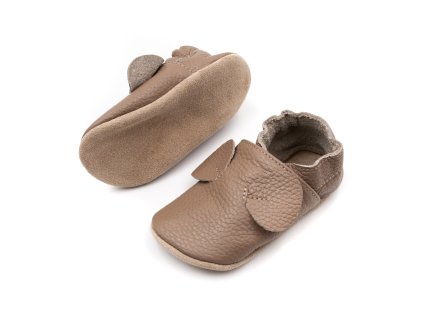 DETSKÉ BAREFOOT CAPAČKY FUNKY MONKEY SOFT EARS - COFFE
