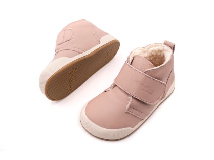 DETSKÉ BAREFOOT ZATEPLENÉ TOPÁNKY CRIO'S SIDNEY - ROSA