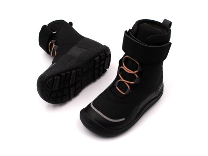 FUNKČNÉ DETSKÉ BAREFOOT ZIMNÉ TOPÁNKY REIMA TALVELLA - BLACK
