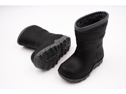 DETSKÉ ZATEPLENÉ GUMÁKY MIKK-LINE THERMAL BOOTS - BLACK