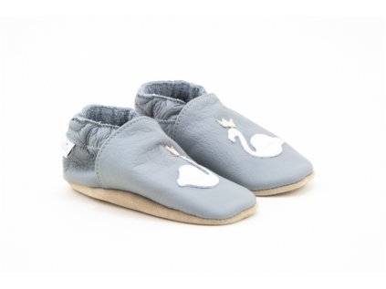 BABICE CAPAČKY SOFT SOLE SWAN GREY (Velikost 32)