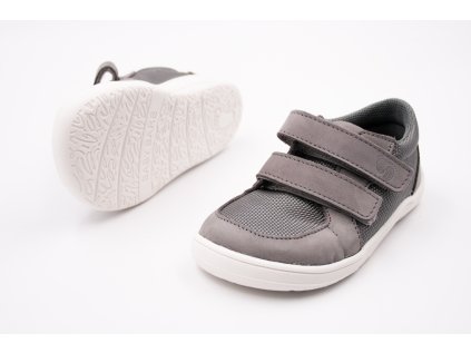 DETSKÉ BAREFOOT TENISKY BABY BARE SHOES FEBO SNEAKERS - GREY