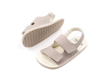 DETSKÉ BAREFOOT SANDÁLKY MURIS RIO MINI - TAUPE