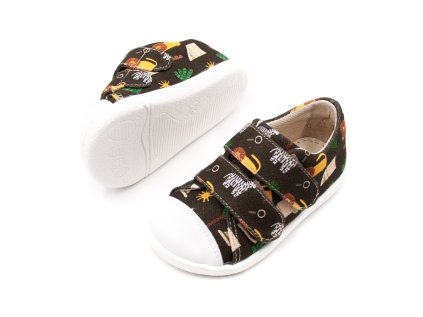 DETSKÉ BAREFOOT PLÁTENKY MIDO SHOES - SAFARI