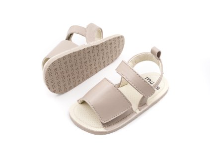 DETSKÉ BAREFOOT SANDÁLKY MURIS ROME MINI - TAUPE