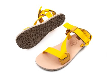 BAREFOOT SANDÁLE FRODDO FLEXY STRAPS - DARK YELLOW
