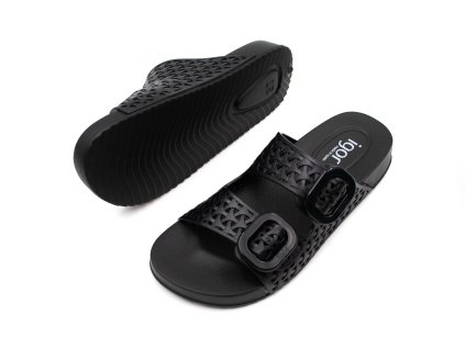 IGOR SHOES GUMENÉ ŠĽAPKY DOSPELÁCKE HABANA FRESH - BLACK