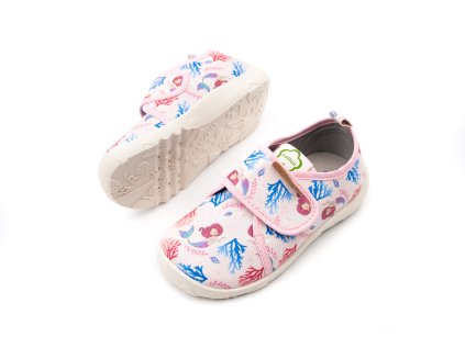 DETSKÉ BAREFOOT PLÁTENKY D.D.STEP 086 - BABY PINK MERMAID