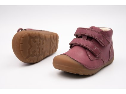 BUNDGAARD BAREFOOT TOPÁNKY PETIT STRAP - DARK ROSE