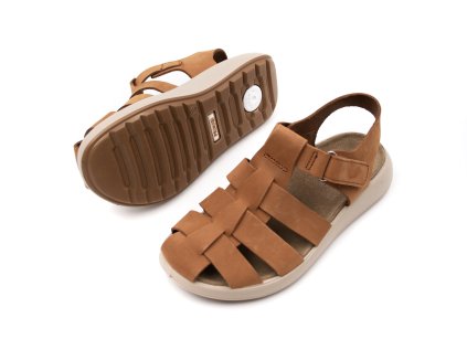POHODLNÉ KOŽENÉ SANDÁLE PRIMIGI STRAP - CUOIO