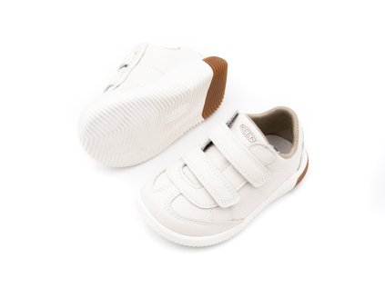 DETSKÉ KOŽENÉ TENISKY KEEN KNX T-TOE - STAR WHITE