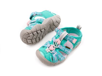 DETSKÉ OUTDOOR SANDÁLE KEEN SEACAMP II - AQUA PINK-A-BOO