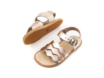 DETSKÉ BAREFOOT SANDÁLKY FLEXI NENS - CAVA NUDE
