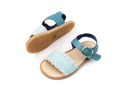 DETSKÉ BAREFOOT SANDÁLKY FLEXI NENS - MASAI BOX AGUA
