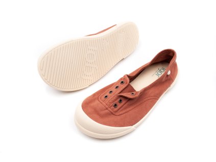 BAREFOOT PLÁTENKY PRE DOSPELÝCH IGOR SHOES LONA - TERRACOTA