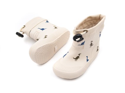 DETSKÉ BAREFOOT GUMÁKY BUNDGAARD COVER - IVORY DINO