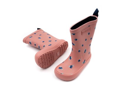 DETSKÉ BAREFOOT GUMÁKY BUNDGAARD CHARLY HIGH - BLUSH BERRY