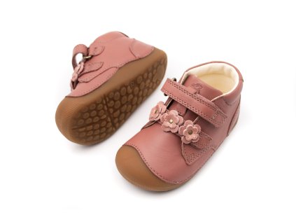 DETSKÉ BAREFOOT TOPÁNKY BUNDGAARD PETIT FLOWER - BLUSH