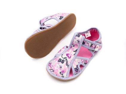 DETSKÉ PAPUČE EF BAREFOOT 386 - PRINCESS