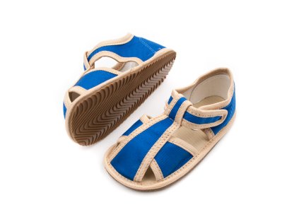 DETSKÉ BAREFOOT PAPUČE MILASH RACHEL - MODRÉ