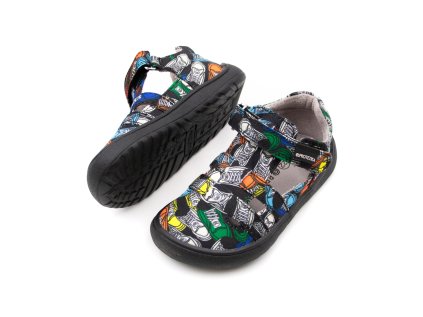 DETSKÉ BAREFOOT PAPUČE PROTETIKA - OVE BLACK