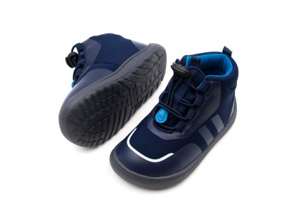 DETSKÉ BAREFOOT ČLENKOVÉ TOPÁNKY PROTETIKA - NEO NAVY TEX