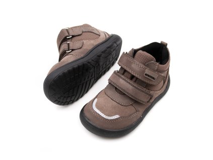 DETSKÉ BAREFOOT ČLENKOVÉ TOPÁNKY PROTETIKA - BANET BROWN TEX
