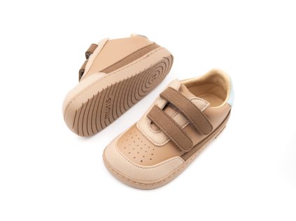 DETSKÉ BAREFOOT TENISKY MURIS PETRA MINI - BARK BROWN