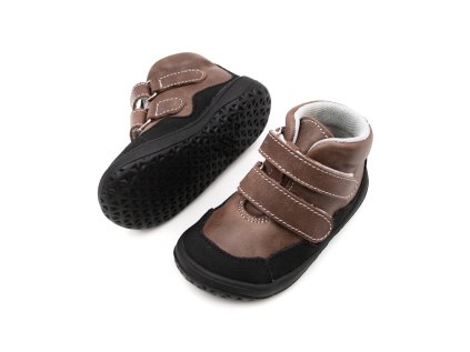 DETSKÉ BAREFOOT TOPÁNKY JONAP BELLA MV - TMAVO HNEDÁ