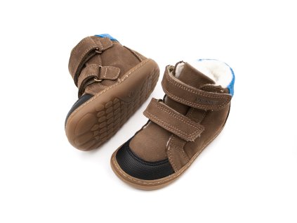 DETSKÉ BAREFOOT ZIMNÉ TOPÁNKY PRIMIGI NABUK - CANYON GOMMA F