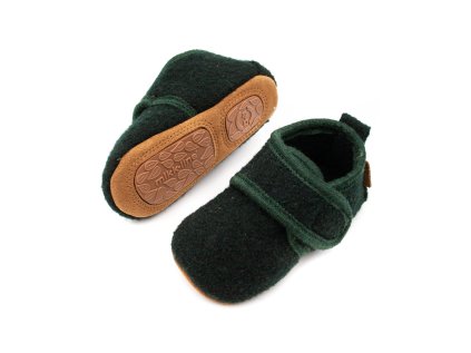 DETSKÉ BAREFOOT VLNENÉ PAPUČKY MIKK-LINE - DARKEST SPROUSE