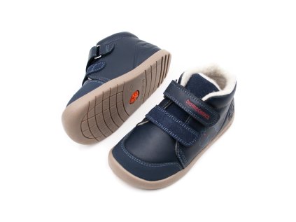 DETSKÉ ZATEPLENÉ BAREFOOT TOPÁNKY BIOMECANICS WIDER - OCEAN