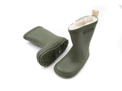 DETSKÉ ZATEPLENÉ GUMÁKY BUNDGAARD ASPEN - ARMY