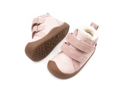 DETSKÉ BAREFOOT ZIMNÉ TOPÁNKY BUNDGAARD BLOOM TEX - OLD ROSE