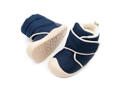 DETSKÉ BAREFOOT ZIMNÉ TOPÁNKY BUNDGAARD NURI TEX - NAVY