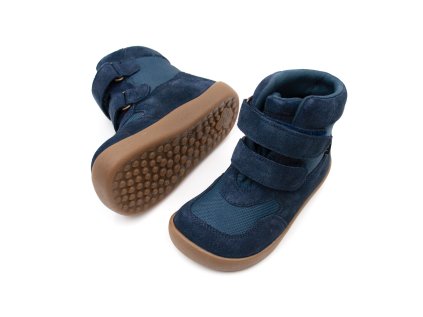 DETSKÉ ZIMNÉ BAREFOOT TOPÁNKY BUNDGAARD BOBBIE - NAVY