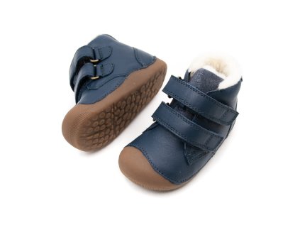 DETSKÉ BAREFOOT ZIMNÉ TOPÁNKY BUNDGAARD PETIT WINTER - NAVY