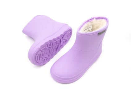 DETSKÉ ZATEPLENÉ GUMÁKY ENFANT THERMO BOOTS NÍZKE - LAVENDER