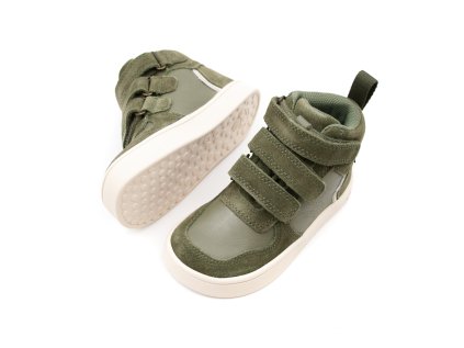 DETSKÉ BAREFOOT TOPÁNKY BUNDGAARD NERO MINI - ARMY GREEN